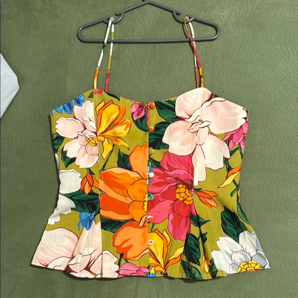 MARA HOFFMAN | Floral Spaghetti Strap Top